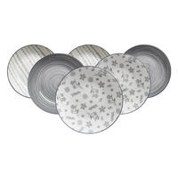 SUPPENTELLER Sendai Mix grau ø 20 cm 6er Set - Grau, Keramik (20cm) - Ritzenhoff Breker