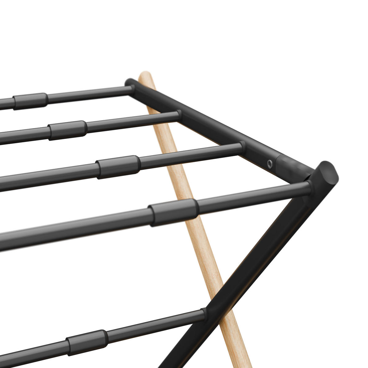 SUŠIAK na prádlo - viacfarebná, kov/drevo (74/107/37cm) - Relaxdays