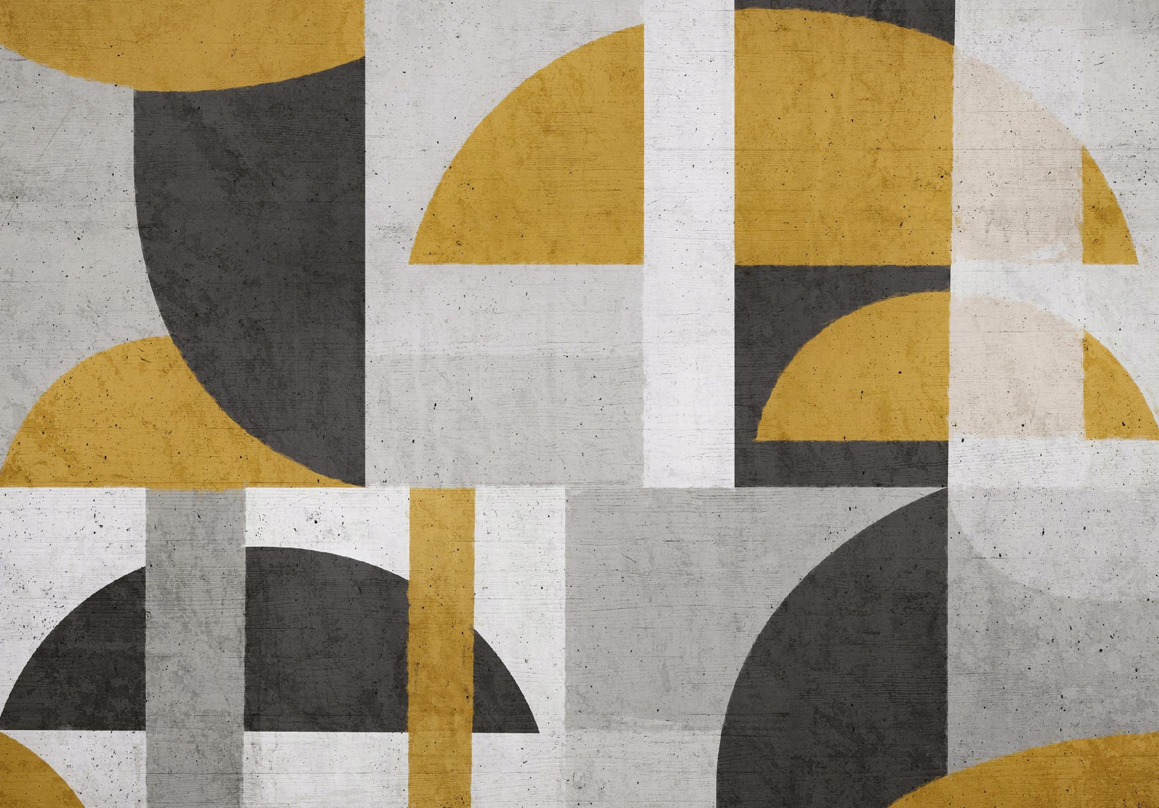 FOTOTAPETE Art Deco Abstrakt Grau 254x184 cm - Multicolor, Papier (254/184cm) - Wallarena