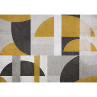 FOTOTAPETE Art Deco Abstrakt Grau 254x184 cm - Multicolor, Papier (254/184cm) - Wallarena