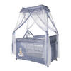 REISEBETT Magic Sleep grau 2 Ebenen Baldachin Mobile Wickelauflage faltbar - Grau, Kunststoff (60/120cm) - Lorelli