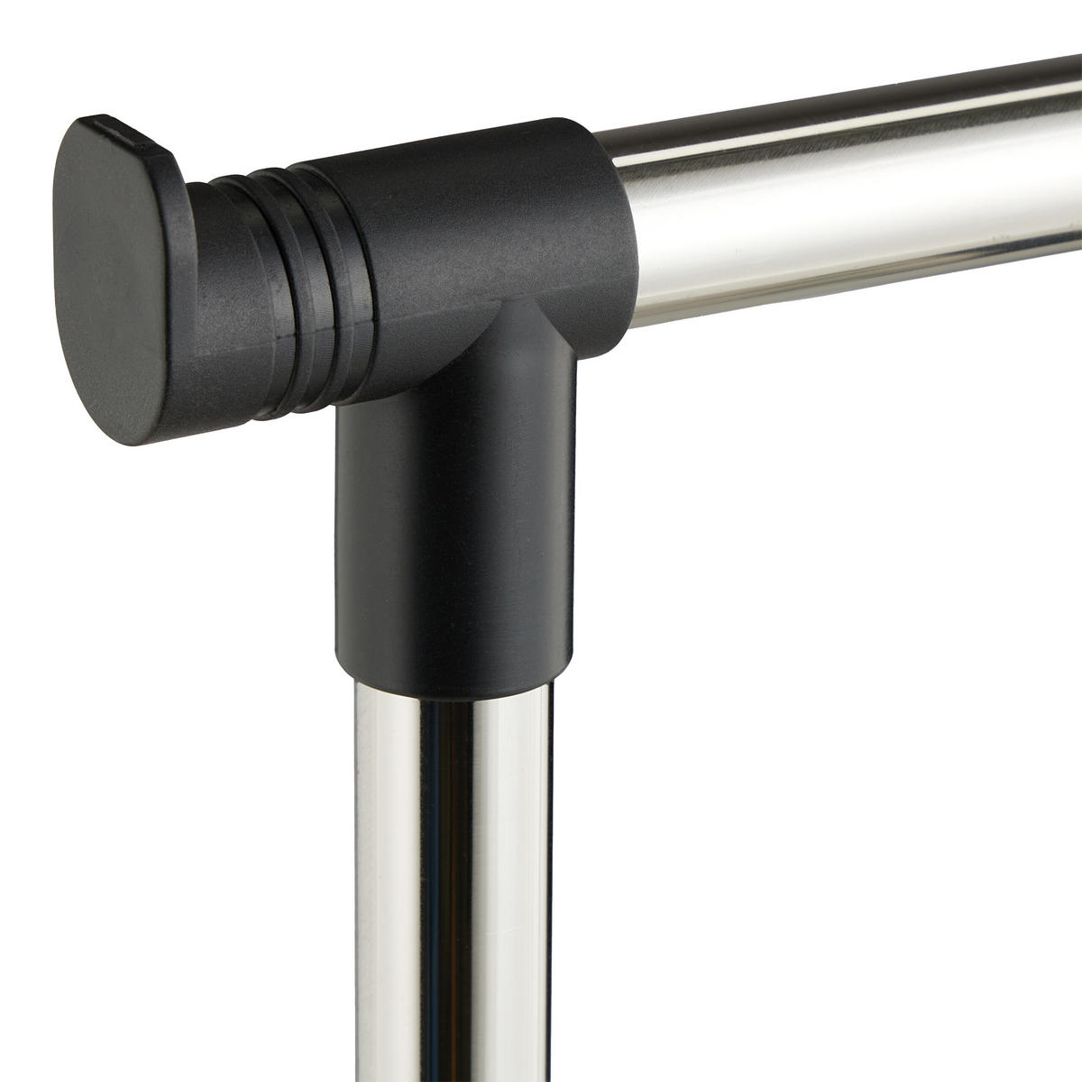 STOJAN na šaty - čierna, kov/plast (76/156/40.5cm) - Relaxdays