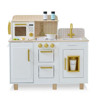 KINDERKUCHE Holz mit Eiswürfelspender, 75cm, Weiß - Weiß, Holzwerkstoff (80/30/75cm) - Teamson Kids