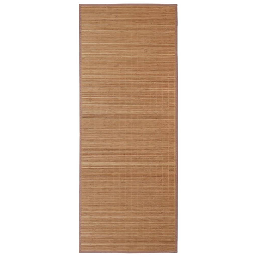 TEPPICH Rechteckig 150/200 cm aus Bambus Braun - Braun, Naturmaterialen/Holz (150/200cm) - vidaXL