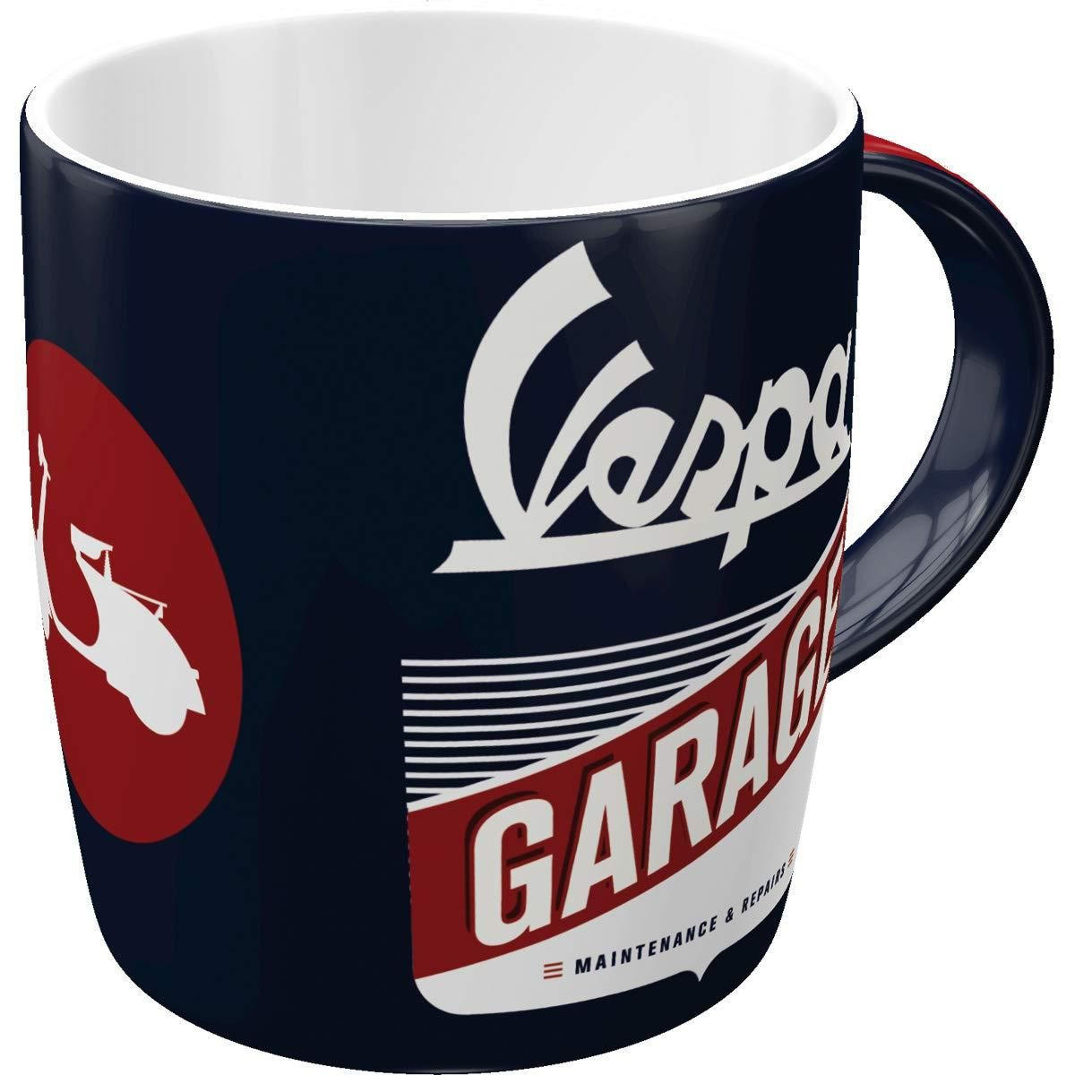 KAFFEETASSE 330 ml Vespa Garage - Multicolor, Keramik (0.33L) - Nostalgic-Art
