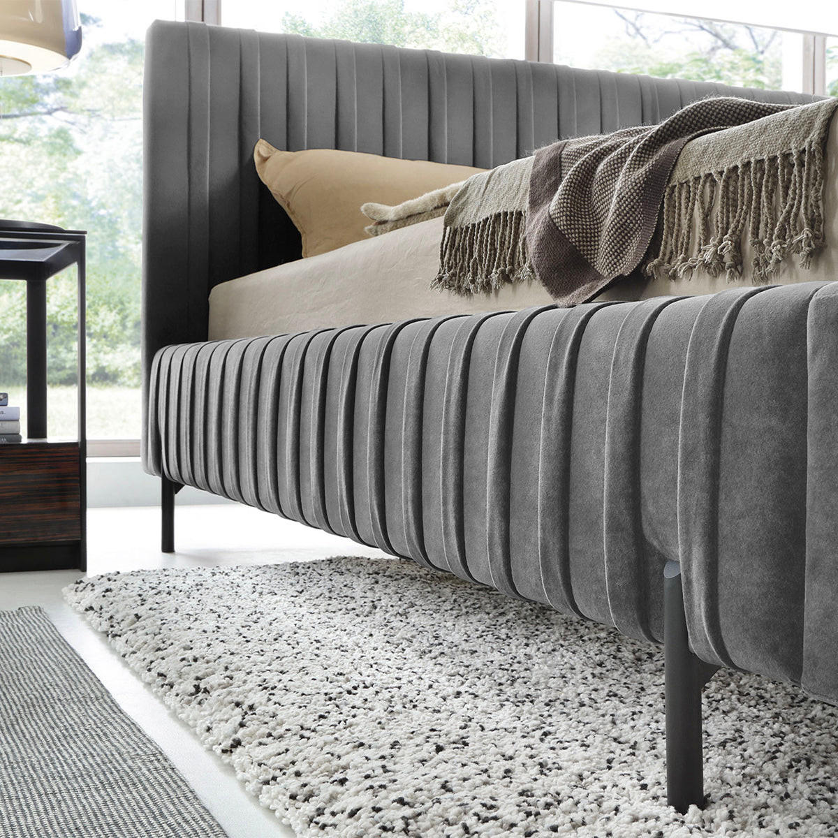 TODO - Grau, Holz (160/200cm) - Petits-meubles