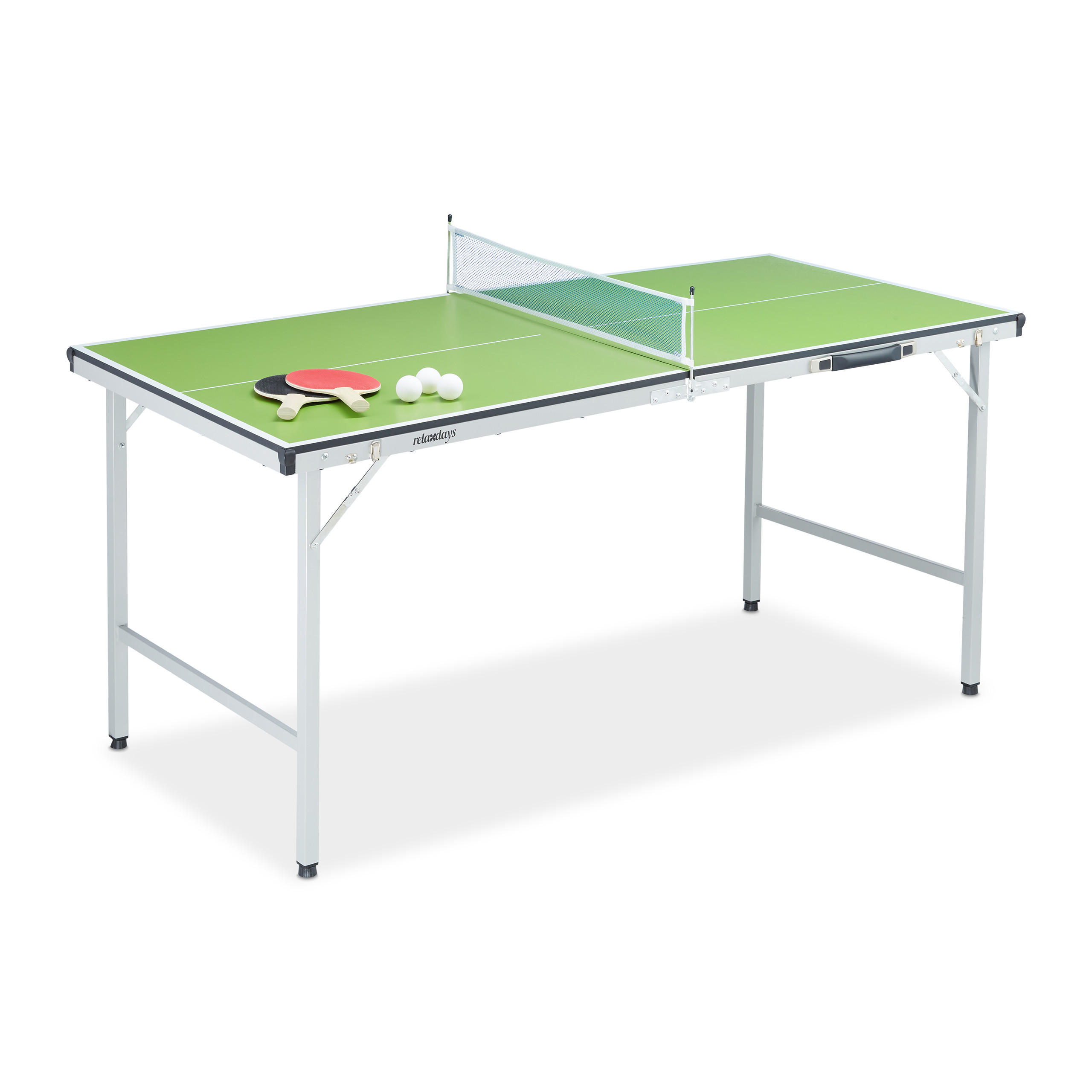 TISCHTENNISPLATTE - Multicolor, Holzwerkstoff/Metall (70/150cm) - Relaxdays