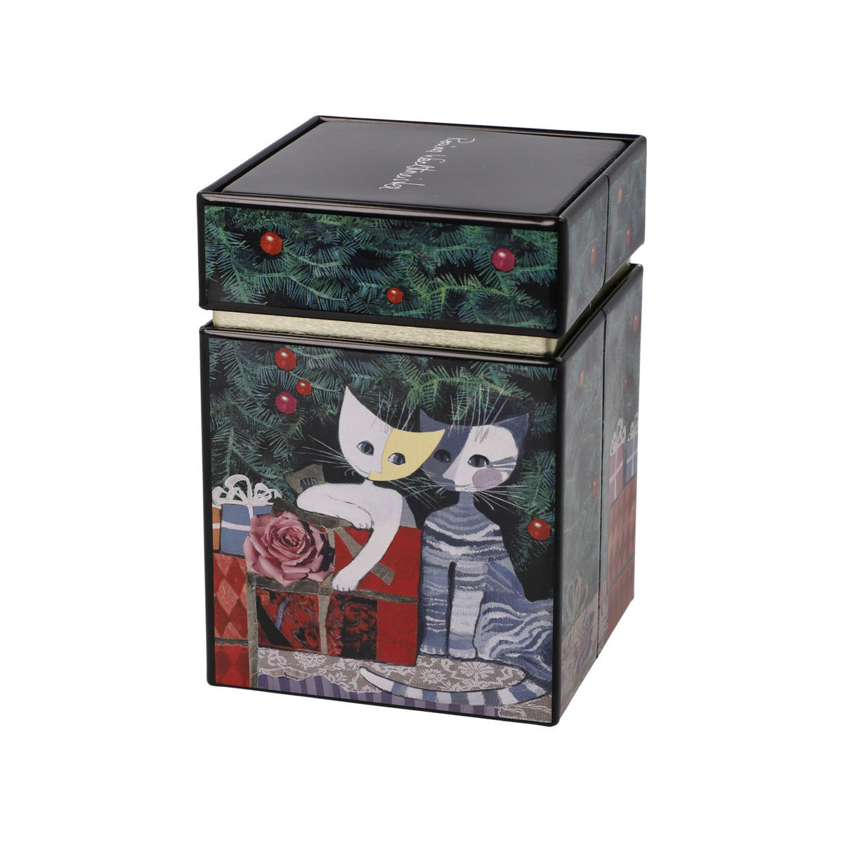 TEEDOSE Rosina Wachtmeister - Buon Natale, Metall, Bunt, 600 ml - Multicolor, Metall (7.5/11/7.5cm) - Goebel