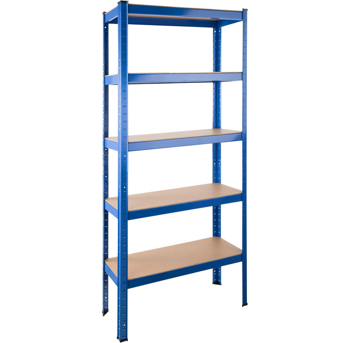 SCHWERLASTREGAL ,75,5 x 30,5 x 172 cm,blau - Blau, Metall (30.5/172/75.5cm) - tectake