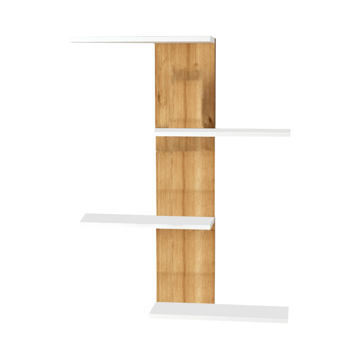 WANDREGAL Hammerfest - Eichefarben/Weiß, Holzwerkstoff (78/100/17cm) - [en.casa]
