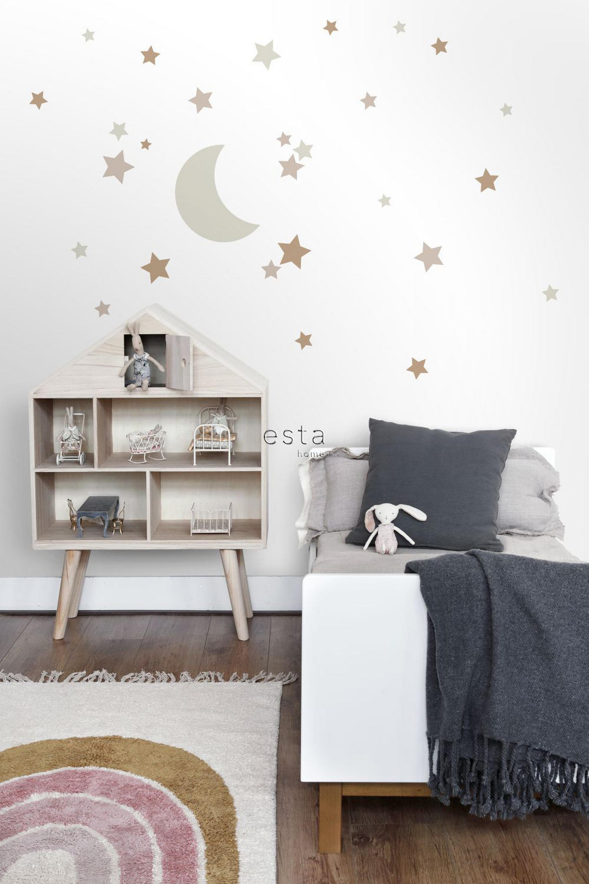 WANDTATTOO Sternenhimmel 47.5 x 66 cm - Beige, Papier (47.5/66/66cm) - ESTAhome