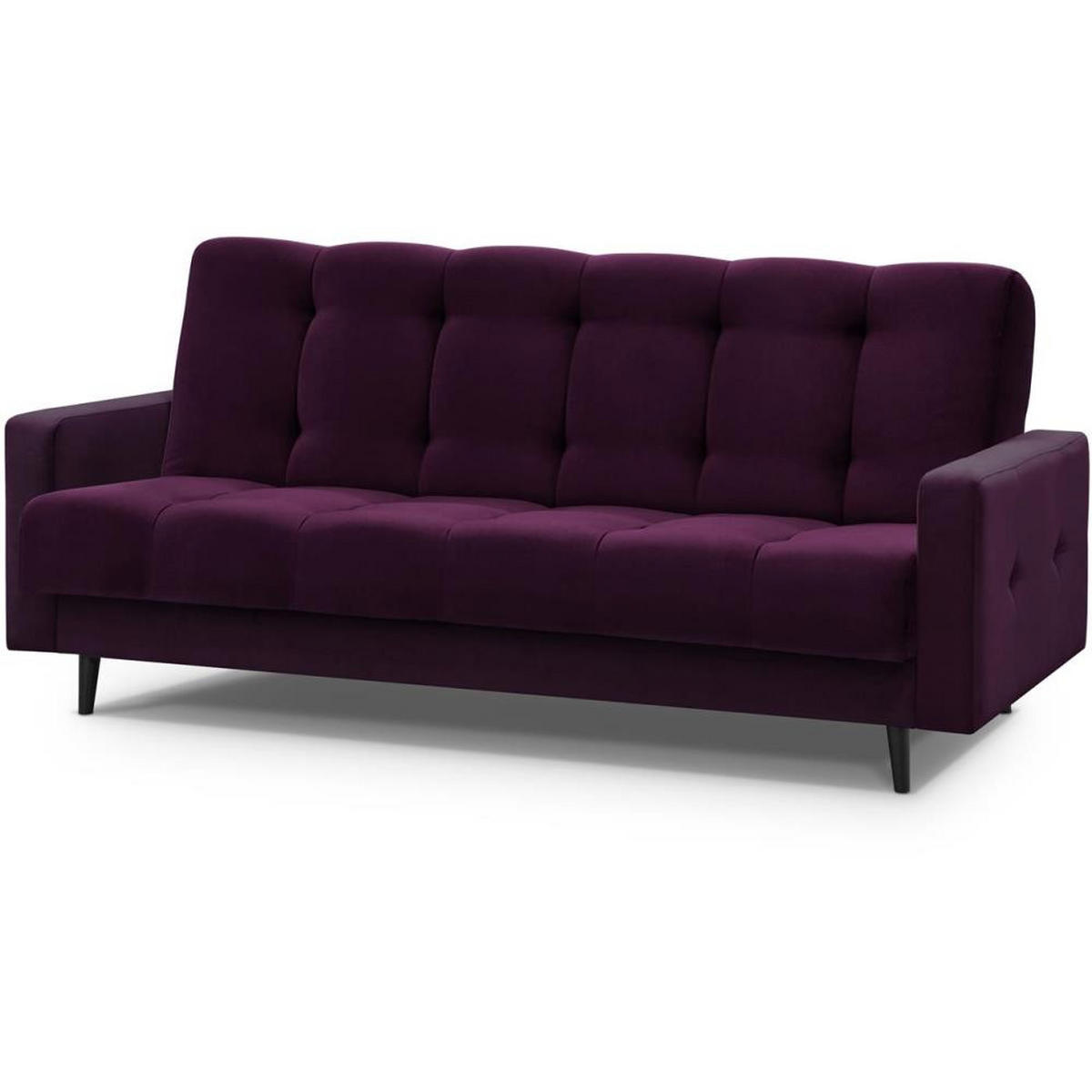 3-SITZER Schlafsofa Nancy Bis violett - Violett, Holz/Textil (220/89/93cm) - Beautysofa