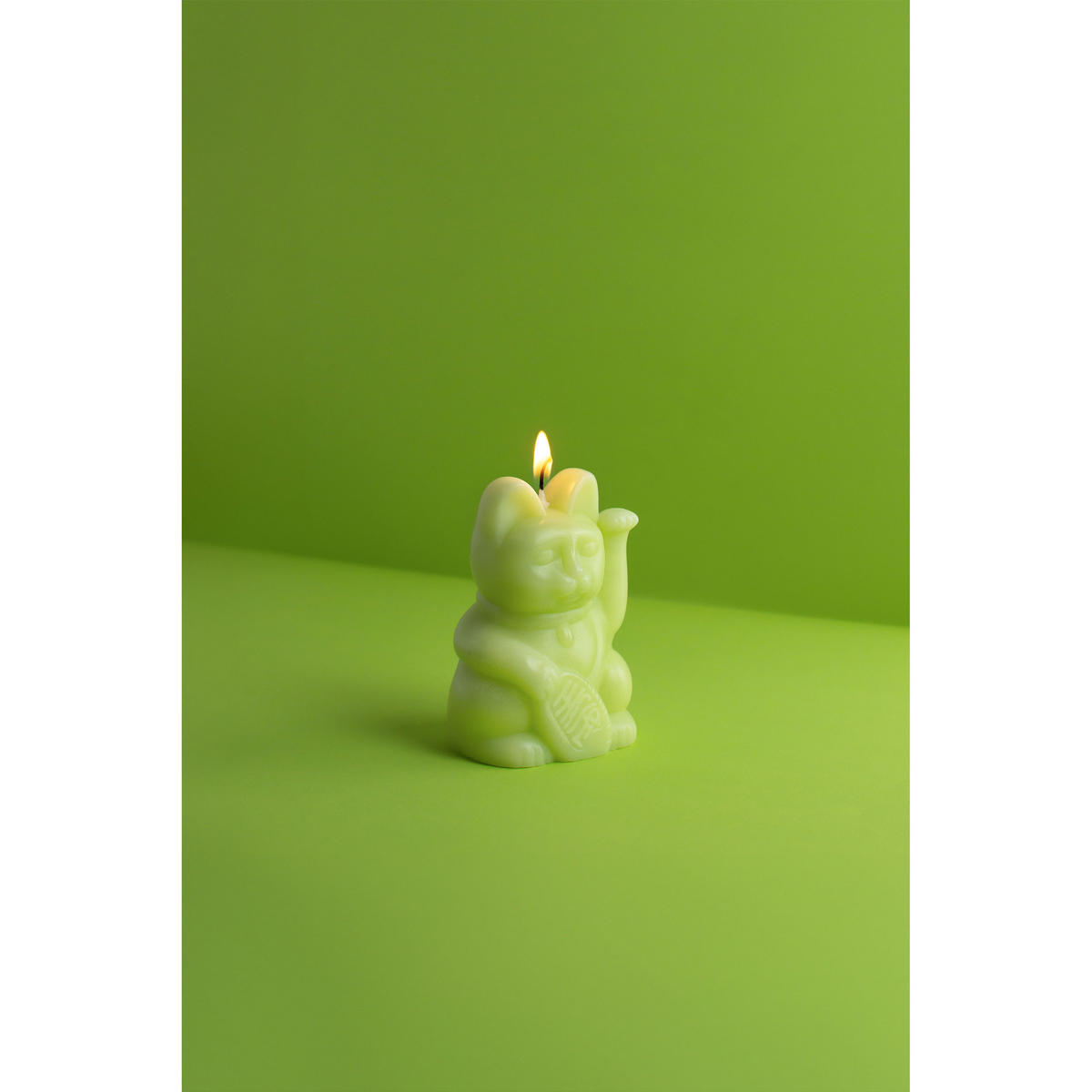 FIGURENKERZE Lucky Candles Light Green, Paraffinwachs, Grün, 11.5 cm - Grün, Paraffin (8/11.5/9.5cm) - Donkey Products