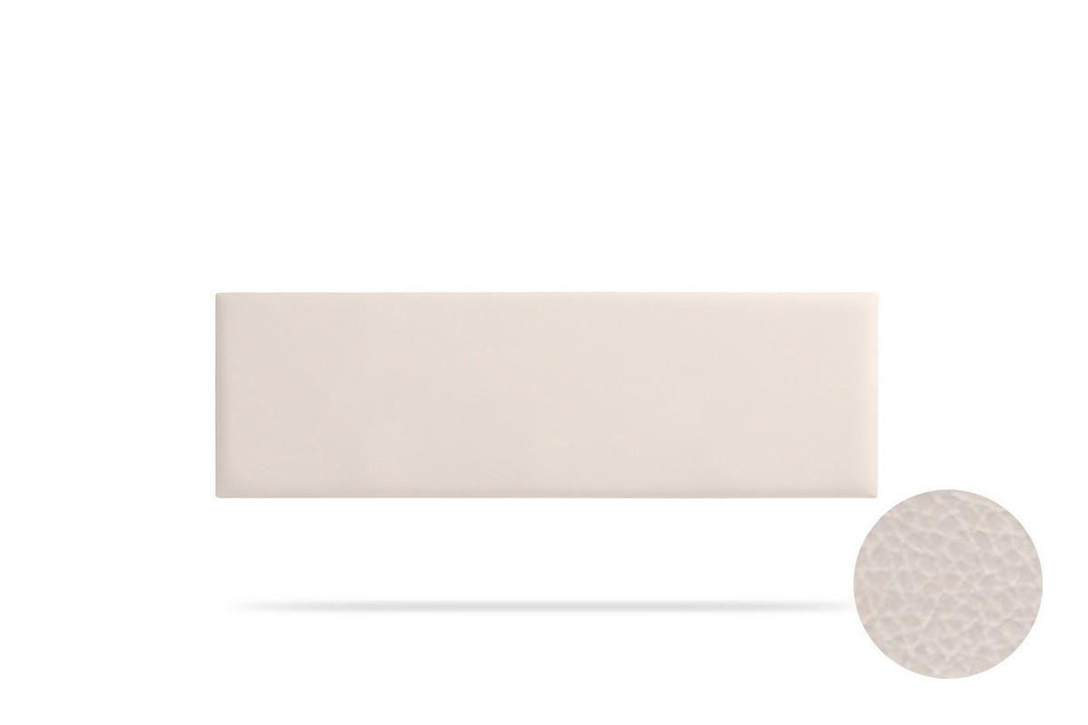KOPFTEIL gepolstert NOVA Kunstleder 90x50x5 cm - Beige - Moonia - Beige, Holz (90/5/50cm)