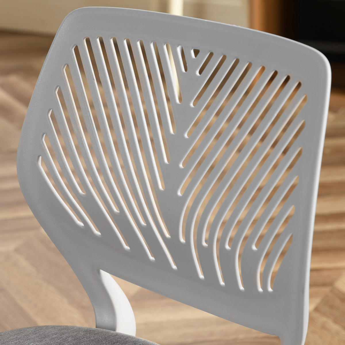 DREHSTUHL Grau - Weiß/Grau, Metall (38/85/39cm) - Urban Meuble