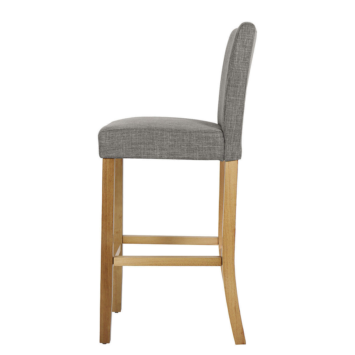 BARSTUHL - 2er-Set - Grau, Holz/Textil (43/109/54cm) - home24