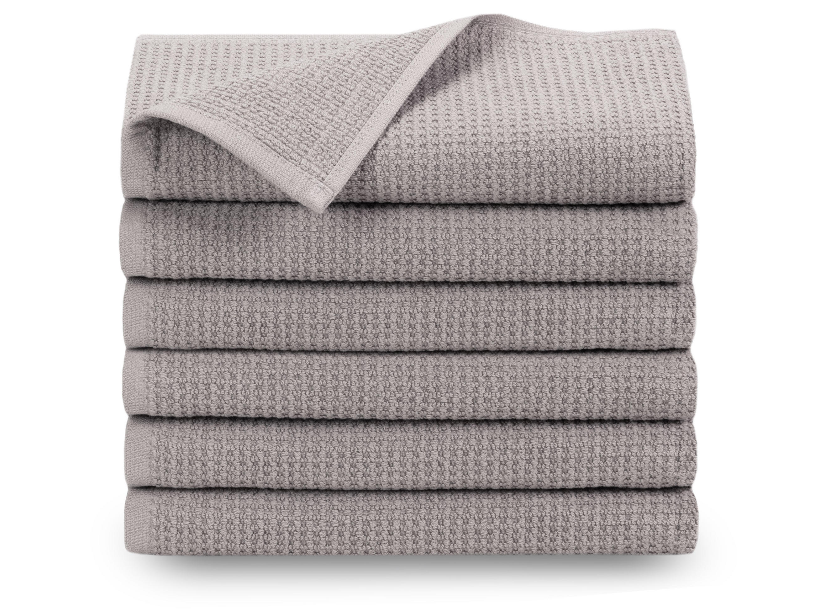 HANDTÜCHER, 6er-Set, 50x100 cm, 100% Baumwolle, Grau - Grau, Textil (50/100cm) - Zollner