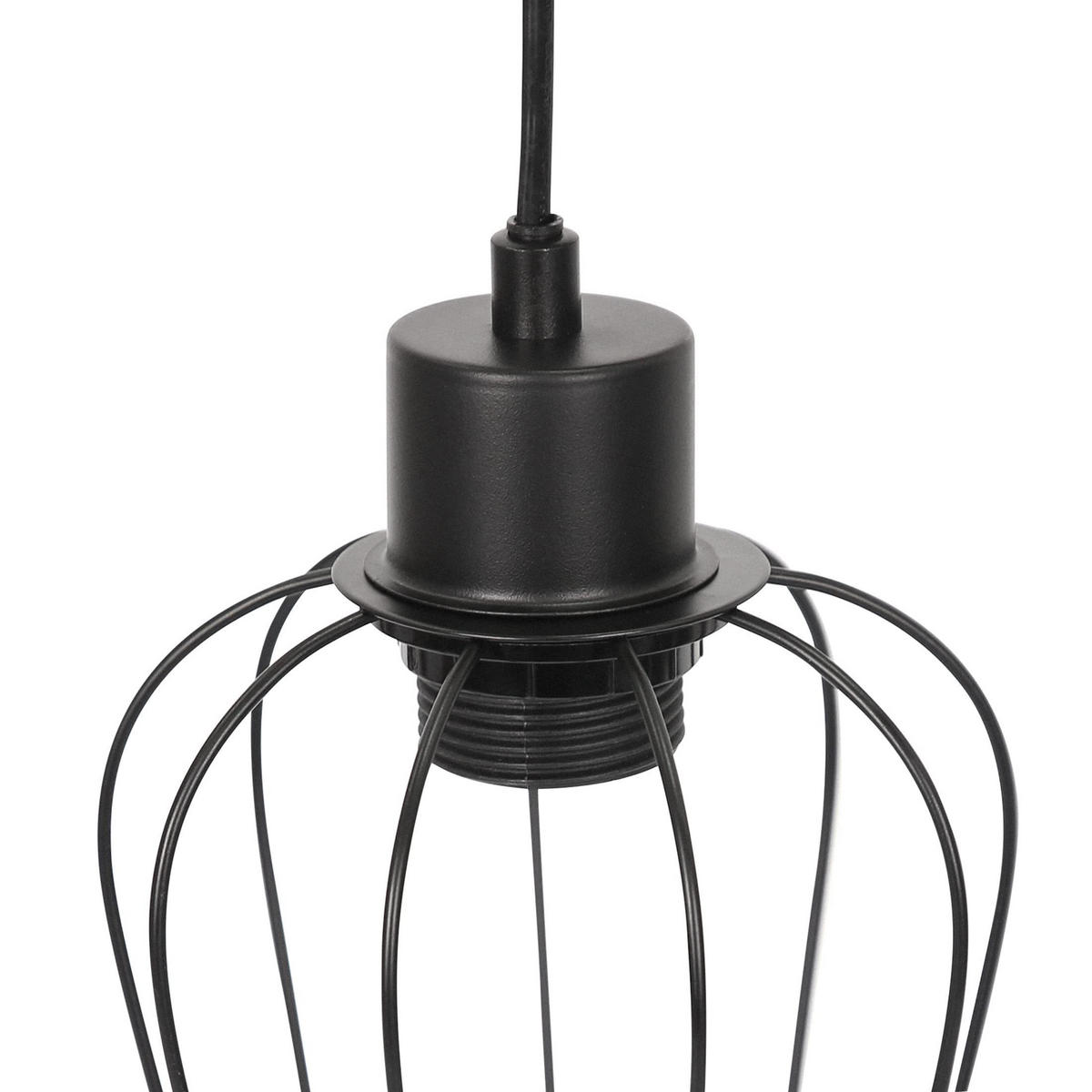 PENDELLEUCHTE Percival 80/13/197.5 cm - Schwarz, Metall (80/13/197.5cm) - ZMH