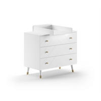 WICKELKOMMODE Kamillah 100x89x57 aus MDF in Satin Weiß - Weiß, Holzwerkstoff (100/89/57cm) - 58aufmkessel