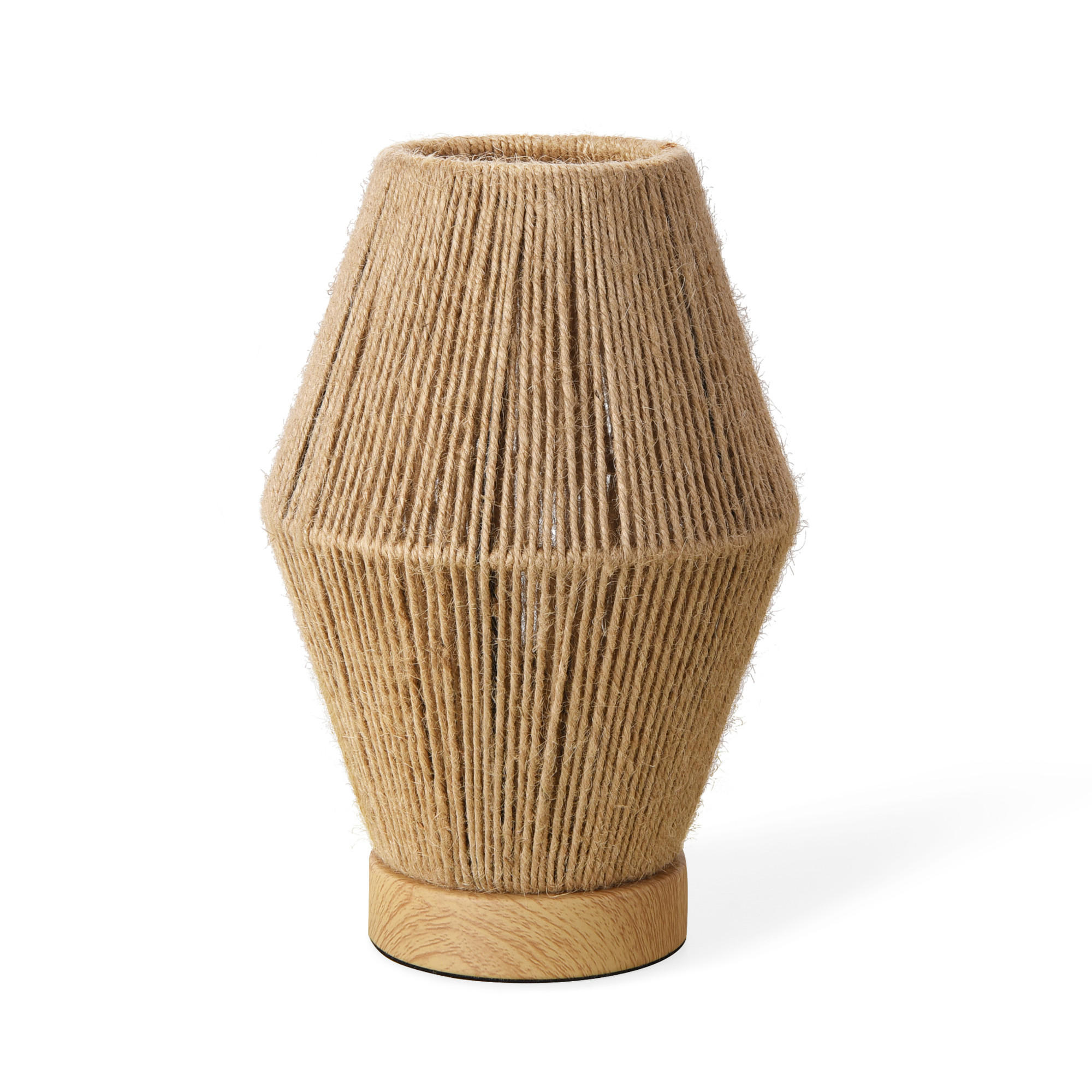 TISCHLEUCHTE Arundel - Naturfarben, Naturmaterialien/Metall (16/16/25cm) - lux.pro