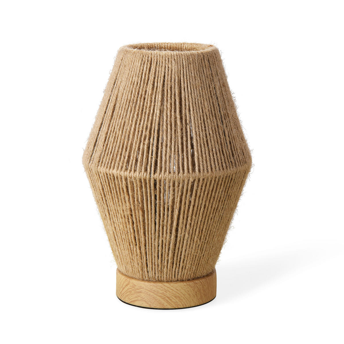 TISCHLEUCHTE Arundel - Naturfarben, Naturmaterialien/Metall (16/16/25cm) - lux.pro