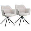 STÜHLE Danna Grau 2er-Set - Grau, Textil (58/80.5/59cm) - Happy Garden