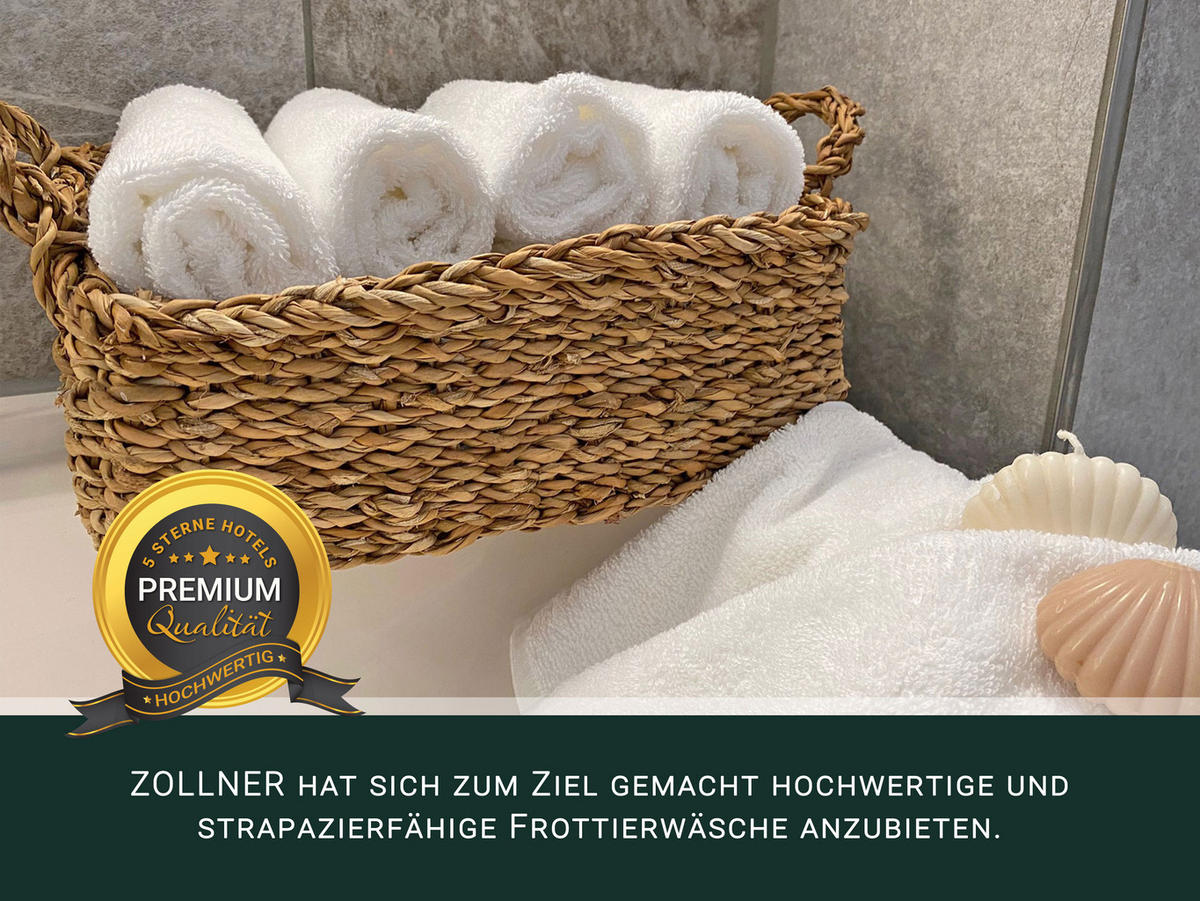 SEIFTÜCHER, 10er-Set, 30x30 cm, 100% Baumwolle, Weiß - Weiß, Textil (30/30cm) - Zollner