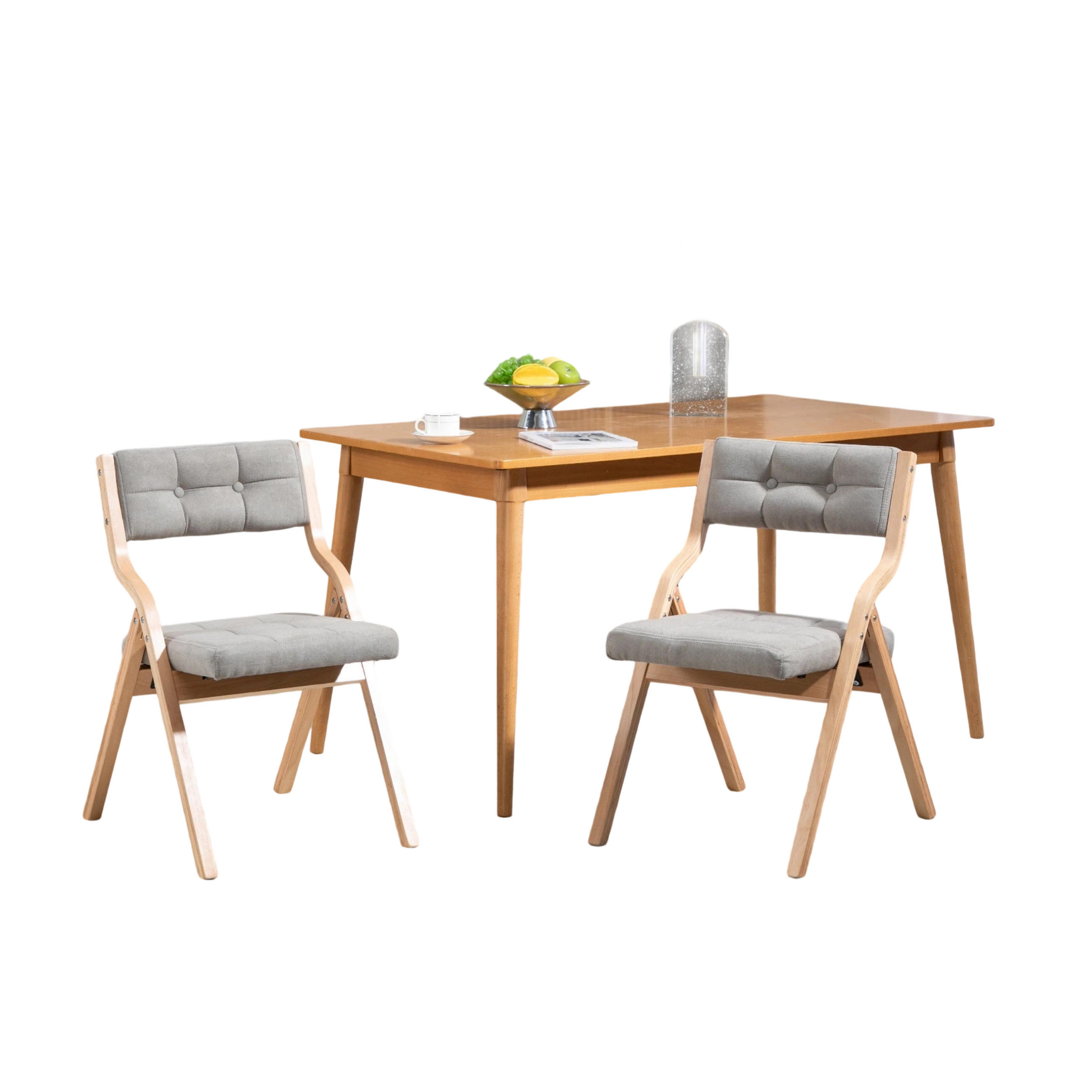 ComfortXL Klappstuhl Grau 48x77x61 cm