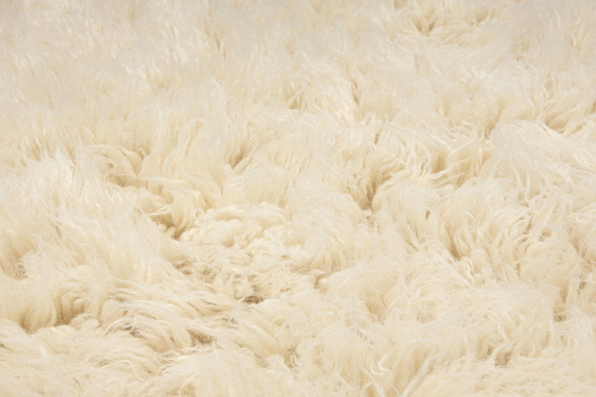 TEPPICH Luxus Flokati 2500 125x125 cm - Champagner, Textil (125/125cm) - Rug and Roll