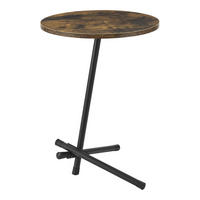 BEISTELLTISCH Karup - Dunkelbraun, Metall (40/40/55cm) - [en.casa]