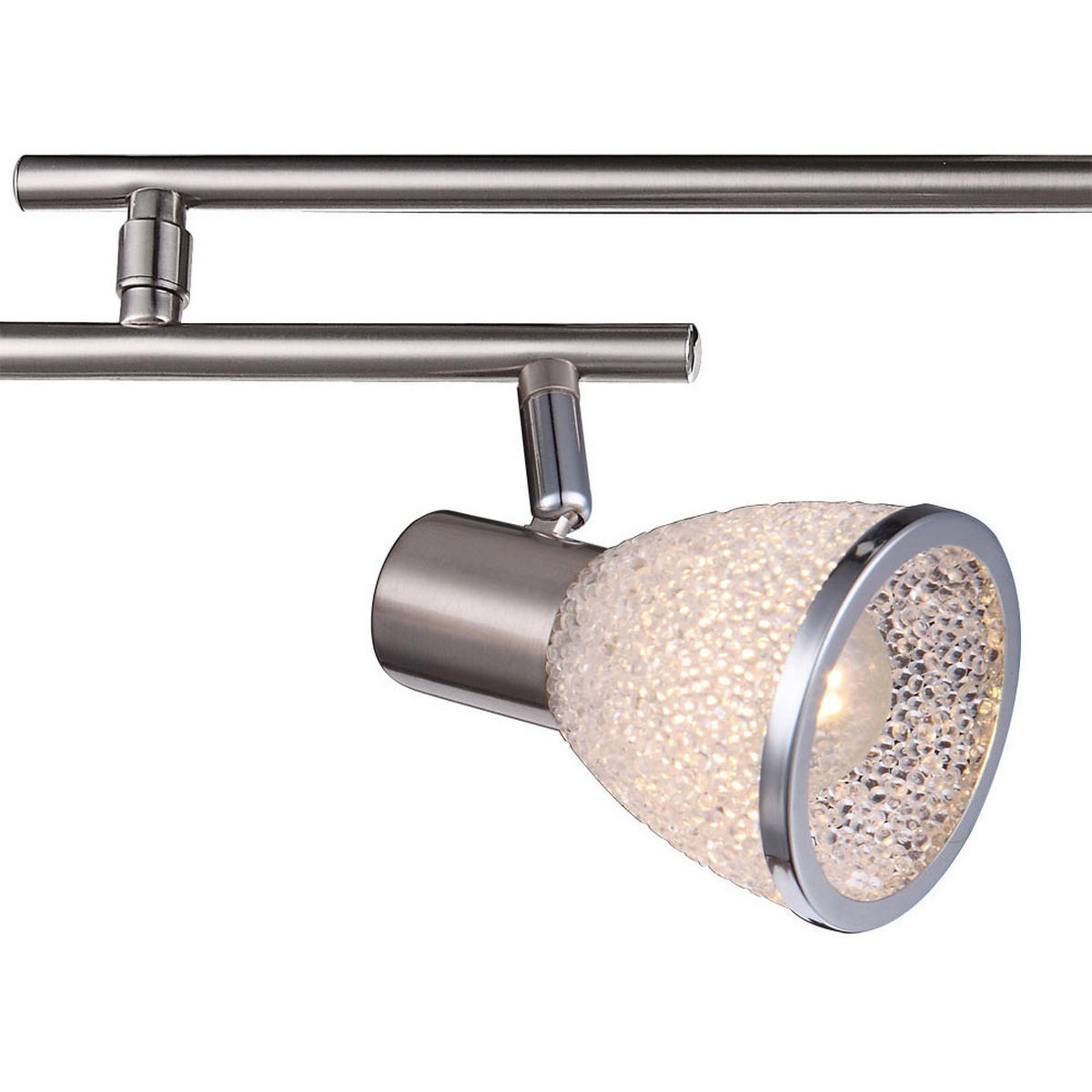 LED DECKENLEUCHTE Acryl Silber matt - Silberfarben, Metall (74/74/18.5cm) - Globo Lighting