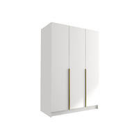KLEIDERSCHRANK Calia I - Goldfarben/Multicolor, Holzwerkstoff/Metall (150/215/58cm) - MIRJAN24