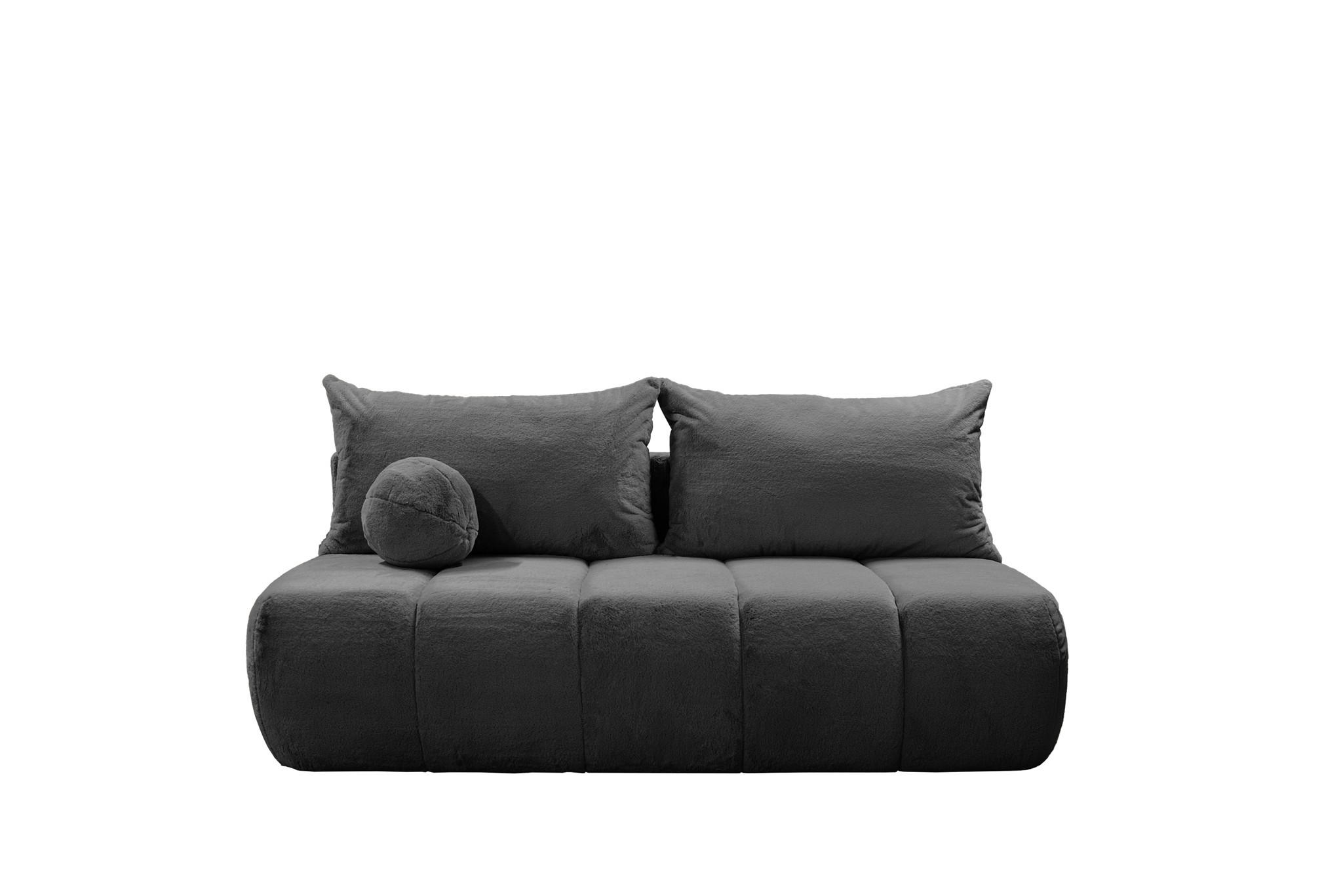 SCHLAFSOFA Anzia - Anthrazit, Holzwerkstoff/Textil (205/97/85cm) - Fun Möbel