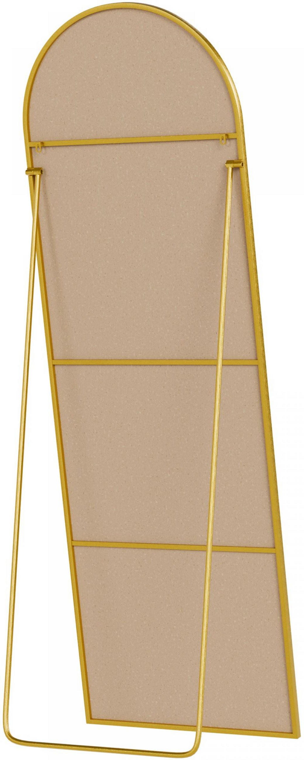 STANDSPIEGEL oval 50/3/150 cm Glas Gold Glanz - Goldfarben, Glas (50/150/3cm) - CLP