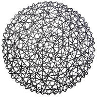 TISCHSET PAPIER RUND, Papier, schwarz, Ø 35 cm - Schwarz, Papier (35cm) - Orion 