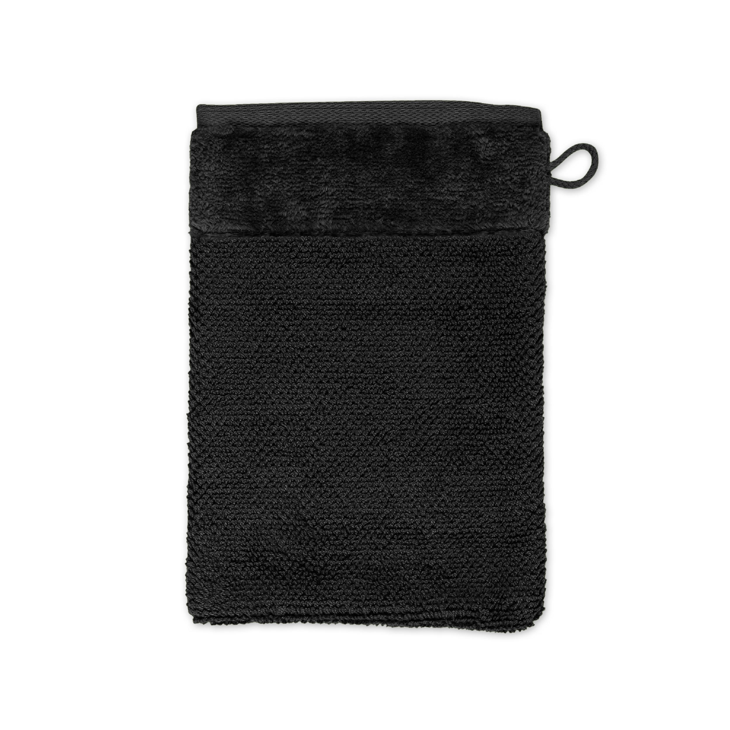 Möve Waschlappen Schwarz 20x15 cm
