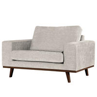 SESSEL - Buchefarben/Grau, Textil (122/81/88cm) - home24