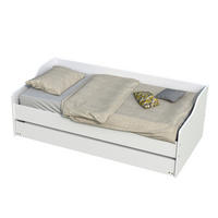 AUSZIEHBETT SWEET mit Bettschublade / Bett 90x190 - Weiß - Weiß, Holzwerkstoff (90/190cm) - Weber Industries