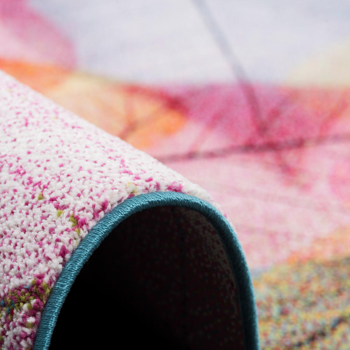 DESIGNER TEPPICH FARO TROPICAL BLÄTTER - Multicolor, Textil (160/230cm) - Pergamon