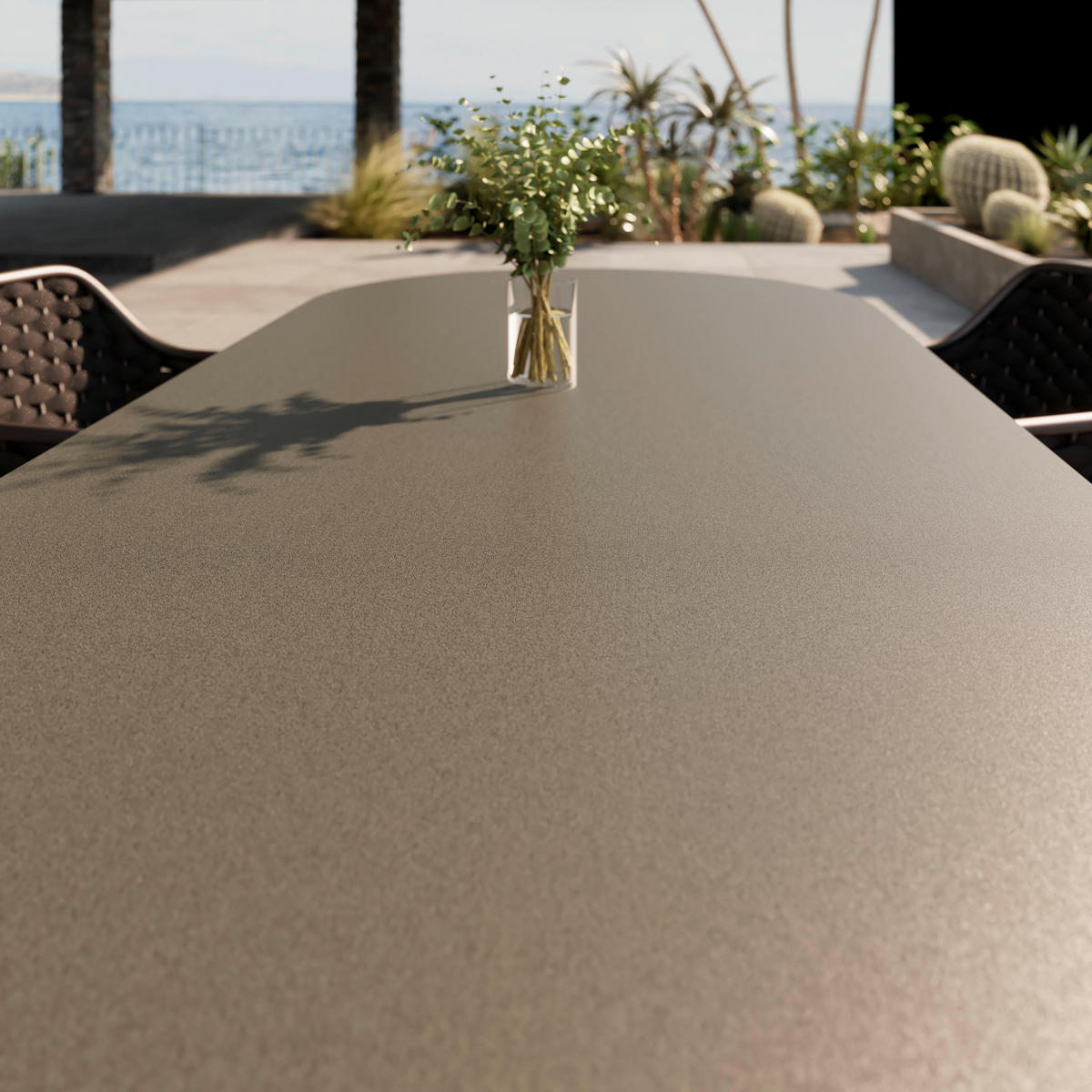 GARTENTISCH Monaco Beige ca. 220 /100 /75 cm - Beige, Metall (220/100/75cm) - Mömax