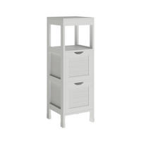 MIDISCHRANK Vilda Weiß 30 x 89 cm mit 2 Schubkästen - Weiß, Holzwerkstoff (30/89/30cm) - Vicco