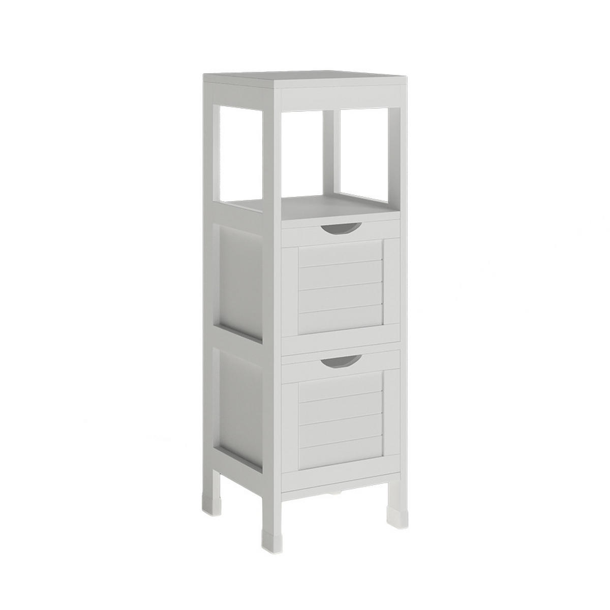 MIDISCHRANK Vilda Weiß 30 x 89 cm mit 2 Schubkästen - Weiß, Holzwerkstoff (30/89/30cm) - Vicco