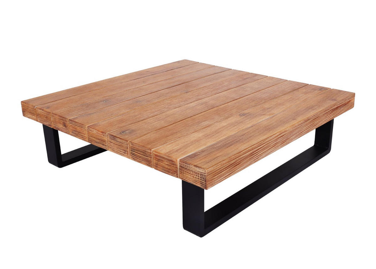 GARTENGARNITUR mit Sessel Hellbraun Cremeweiß - Braun, Holz - PROREGAL