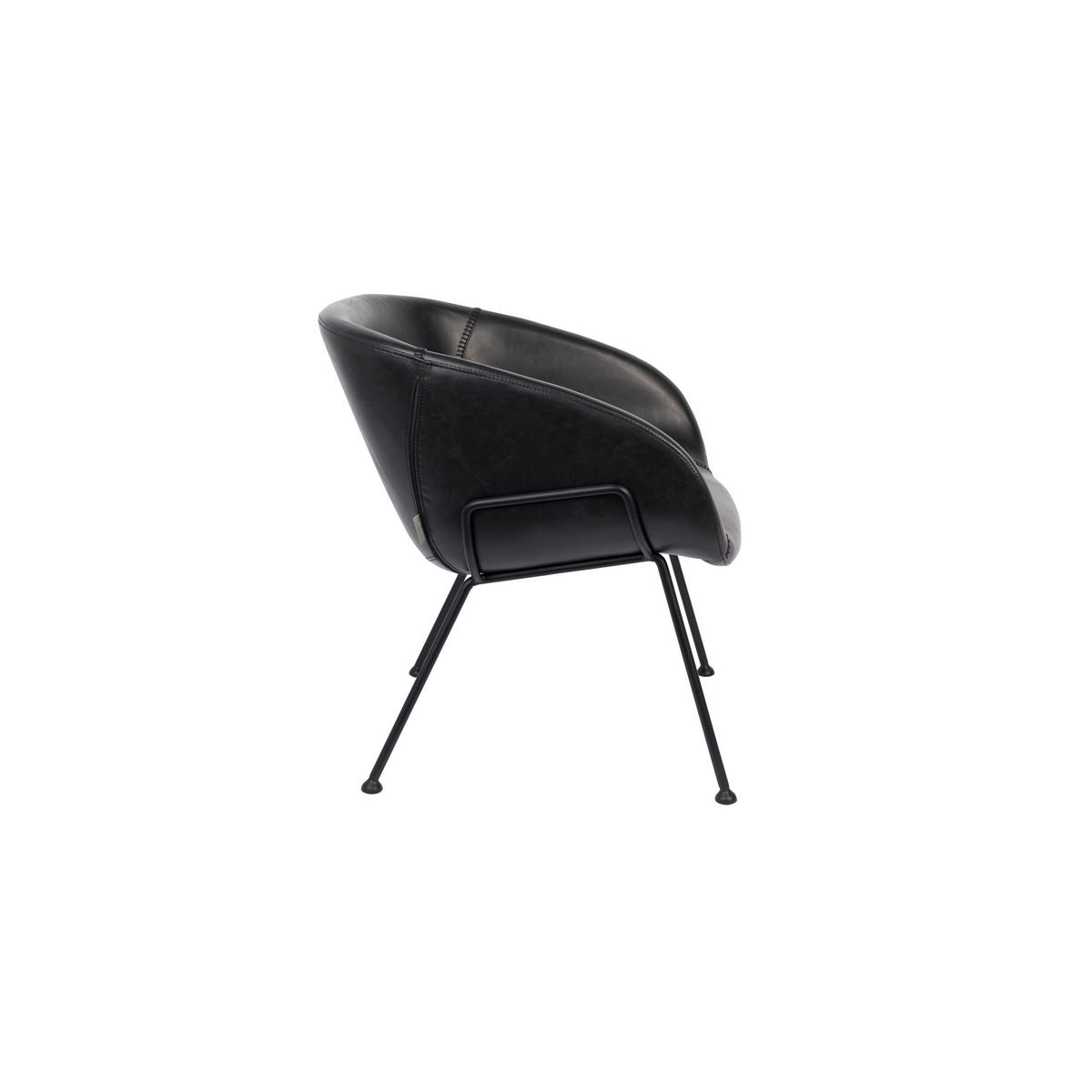 SESSEL Feston Schwarz - Schwarz, Kunststoff (70.5/72/65.5cm) - Zuiver