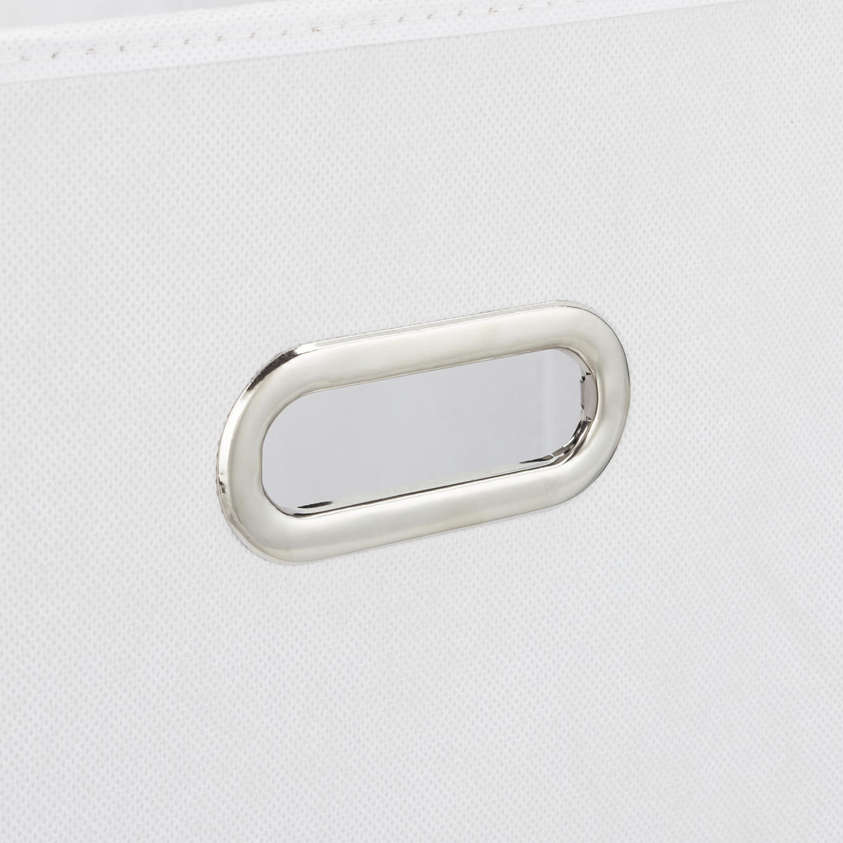 2XAUFBEWAHRUNGSBOX - Weiß, Wellpappe/Textil (30/30/30cm) - Relaxdays