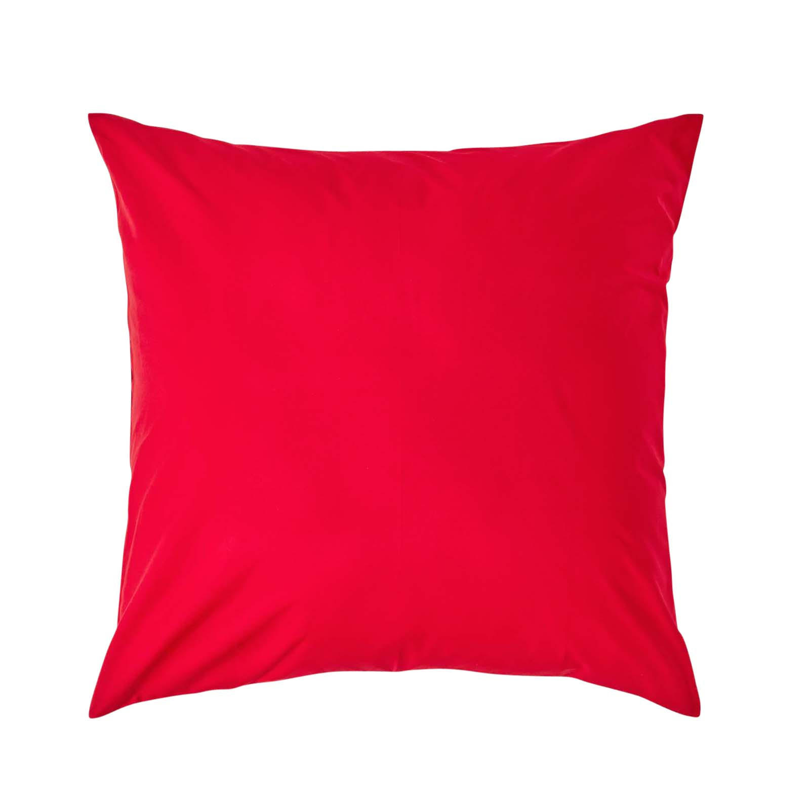KISSENBEZUG Perkal, Ägyptische Baumwolle, Fadendichte 200 - Rot, Textil (80/80cm) - Homescapes