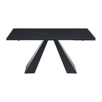 ESSTISCH - 6 Personen, 8 Personen, 10 Personen - Glas, Keramik - Schwarz - LOZIPA - Schwarz, Glas/Keramik (90/200/76cm) - Vente-Unique