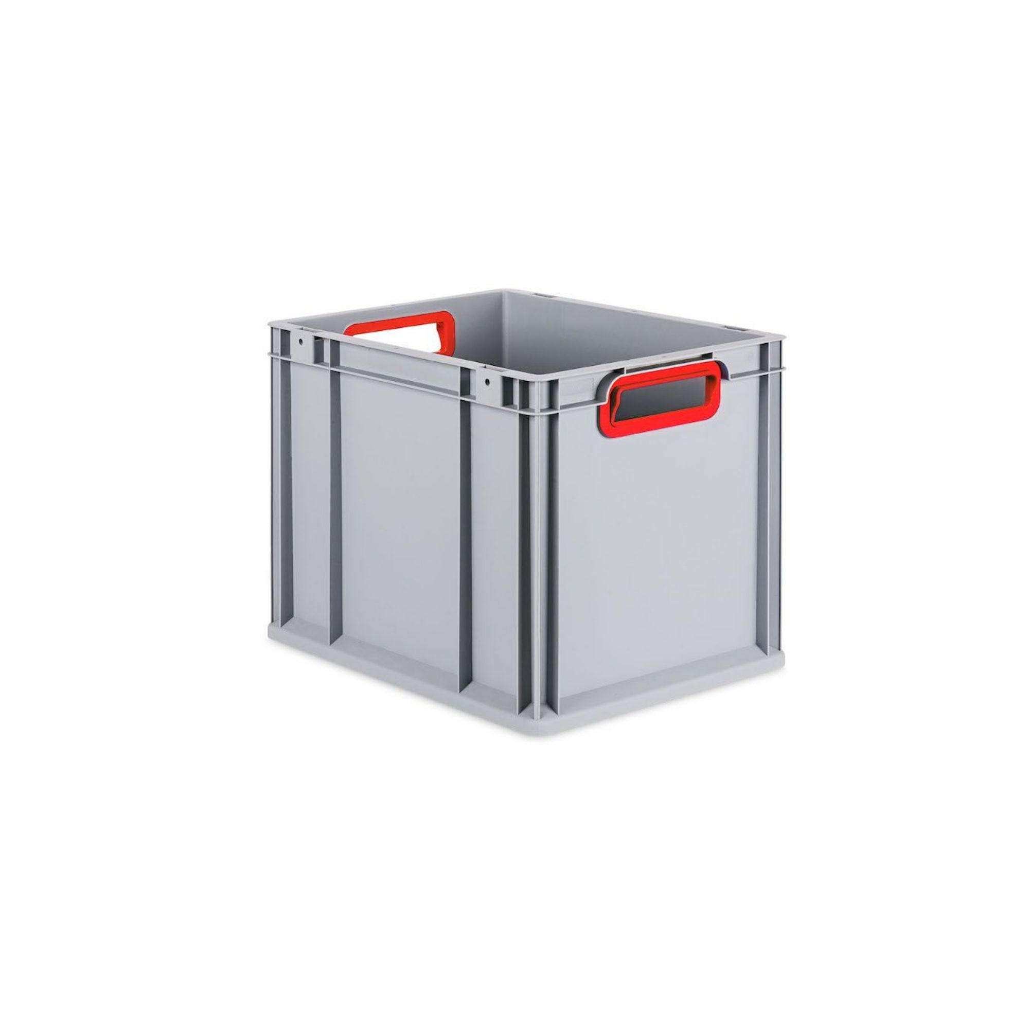 EUROBOX 4x Nextgen Color Mit Auflagedeckel 32x30x40cm Griffe Rot Offen - Rot, Kunststoff (30/32/40cm) - PROREGAL