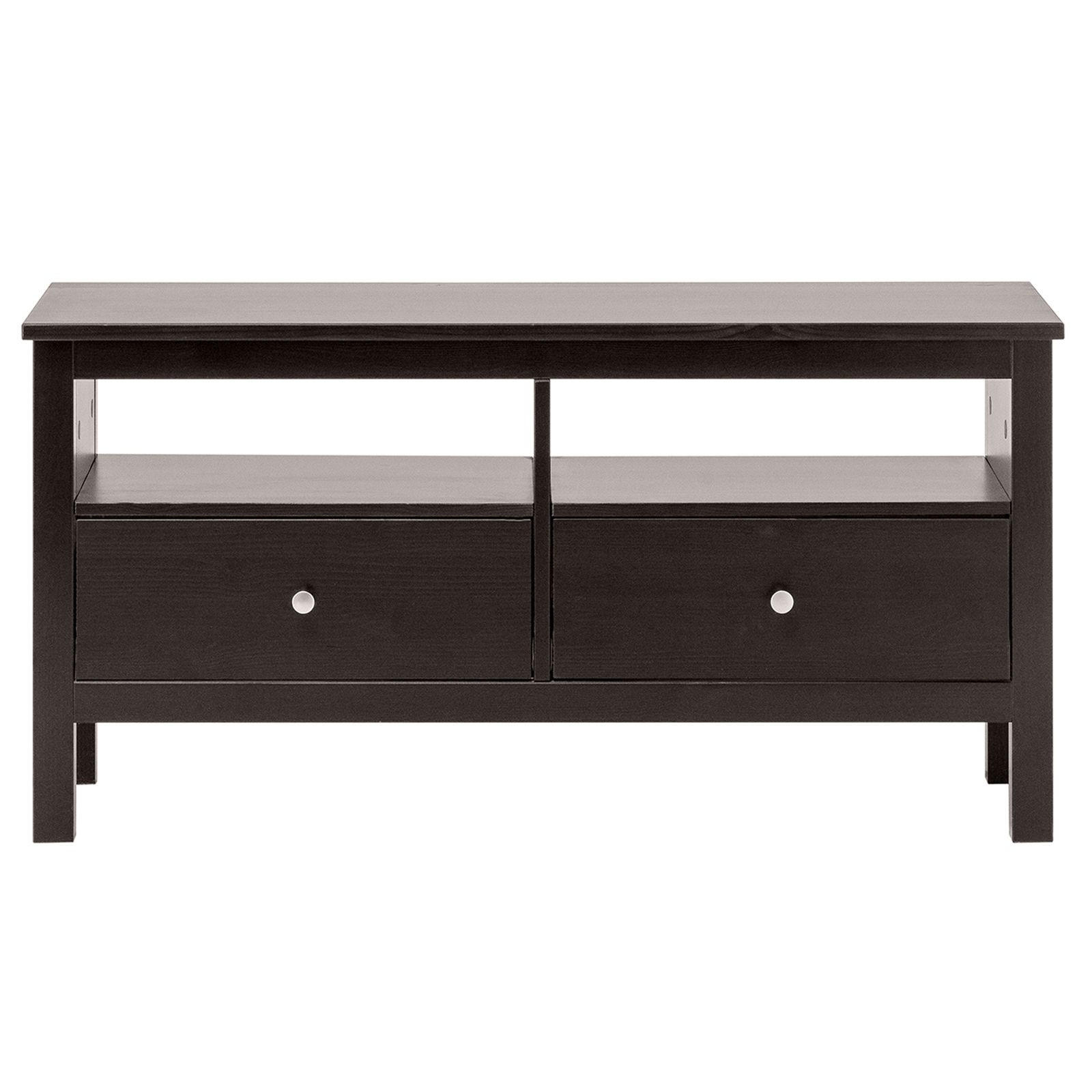 KOMMODE Massivholz 37/110/55 cm - Schwarz, Holz (110/55/37cm) - hagge home