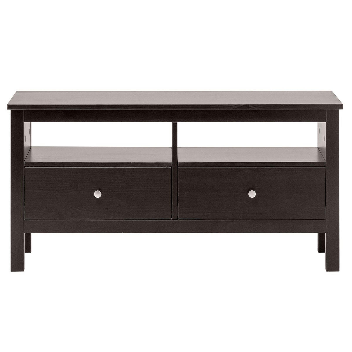 KOMMODE Massivholz 37/110/55 cm - Schwarz, Holz (110/55/37cm) - hagge home